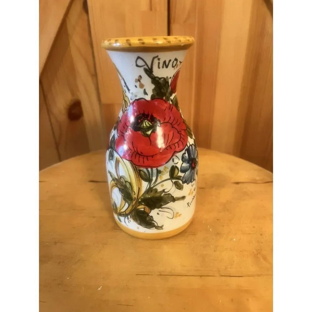 FIRENZE Vintage, Hand-Painted Vase, Crafted in Italy (6081)
